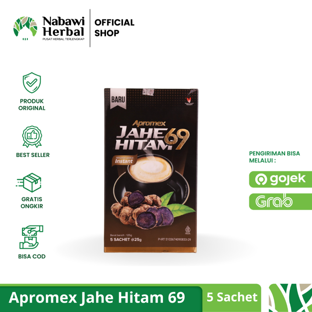 

APROMEX 69 - Jahe Hitam Special Minuman Herbal 5 Sachet