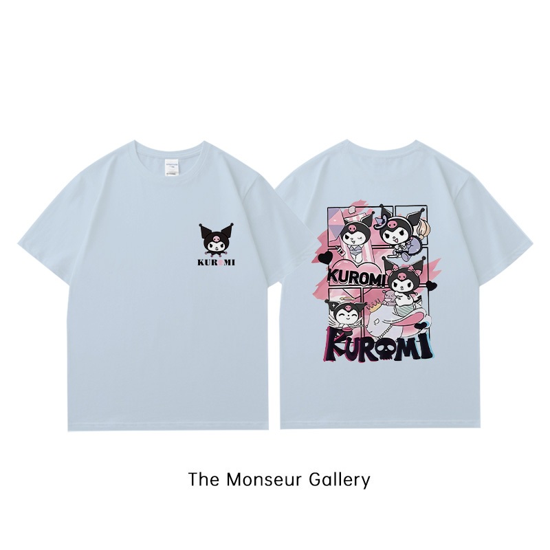 The Monseur Gallery kaos oversize wanita T-shirt Oversize  Cetakan Kuromi kaos oversize wanita korea