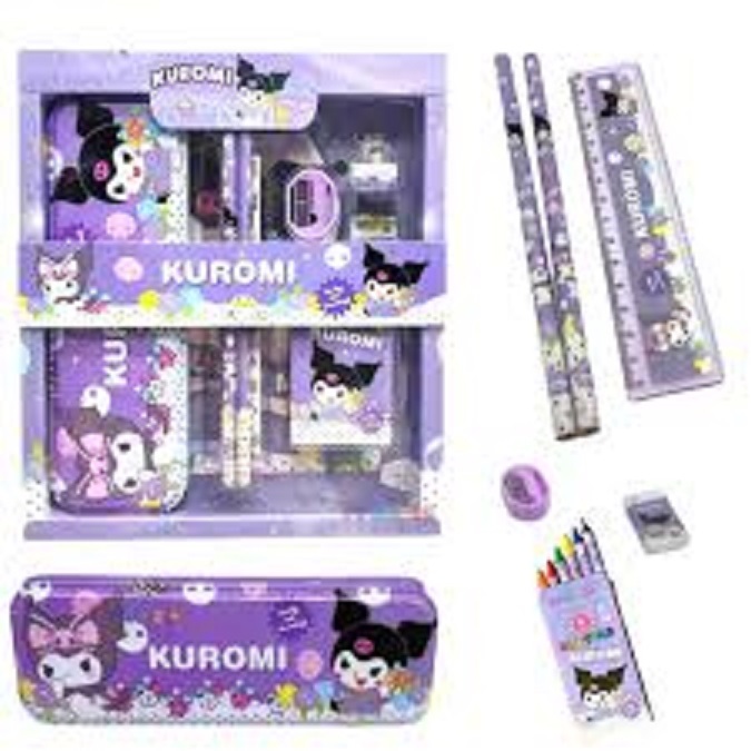 SHENARLARIS88 - KOTAK PENSIL SET STATIONERY SET KARAKTER ALAT TULIS SET 10IN1 ALAT TULIS ANAK SEKOLA