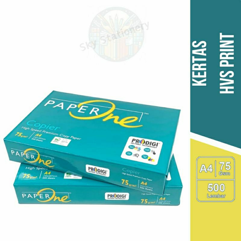 

Kertas HVS A4 PAPER ONE 75 gr 1 rim