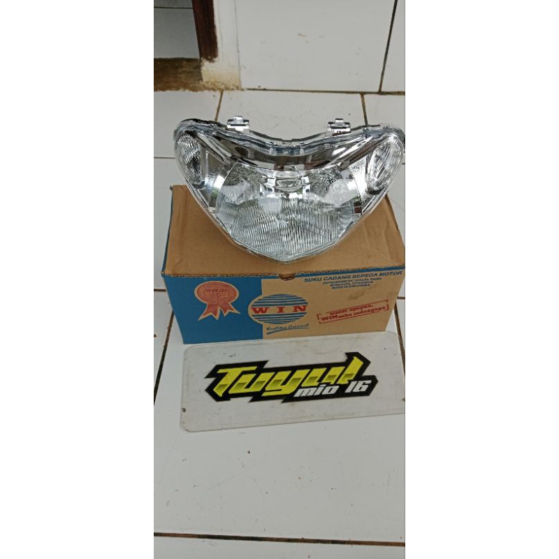 headlamp reflektor lampu utama mio smile win