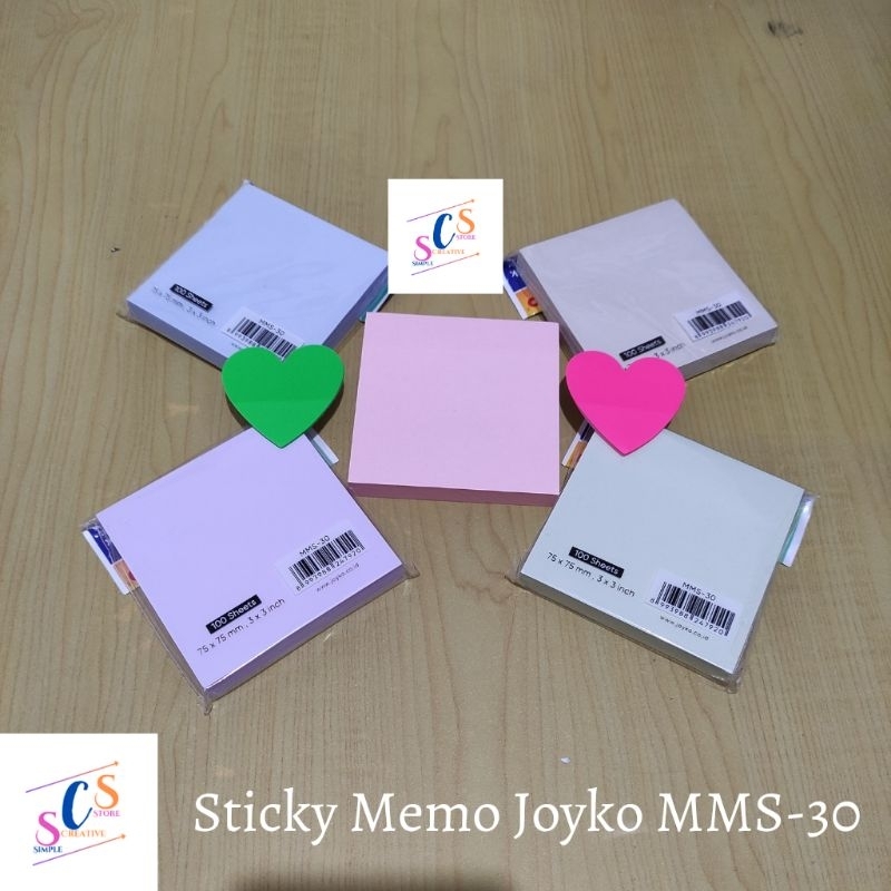 

MEMO STICKY NOTE JOYKO MMS-30/ KERTAS MEMO / KERTAS TEMPEL / KERTAS PELEKAT MORANDI 100 lembar