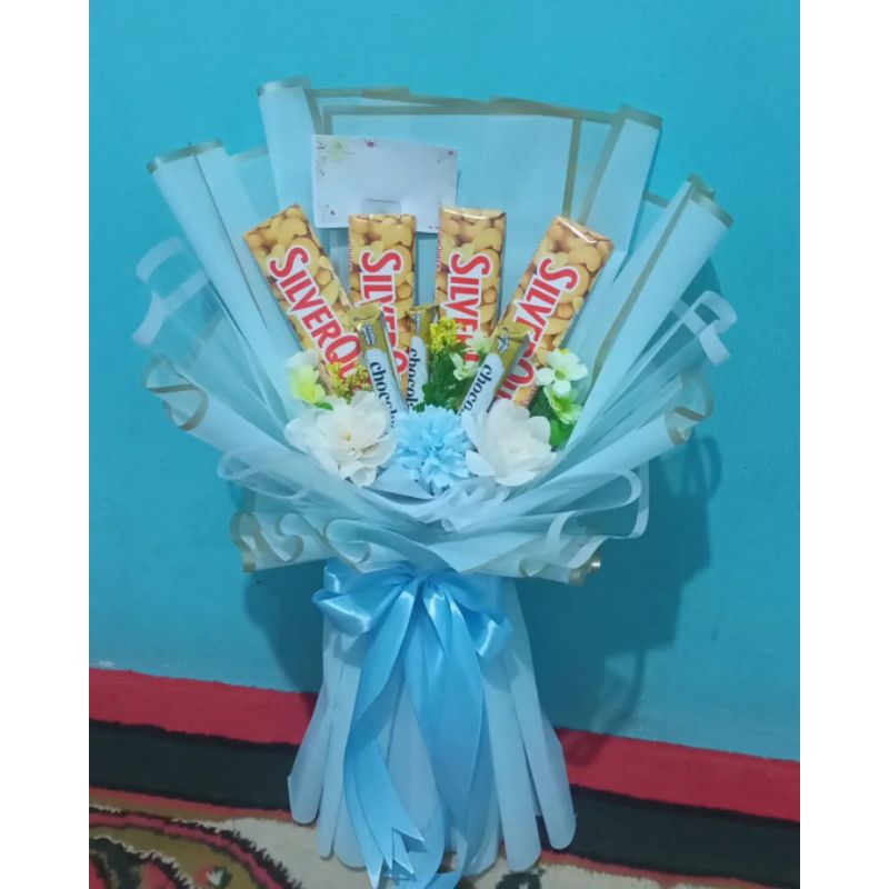 

Bouquet Bunga Artificial Estetik Coklat Silverqueen
