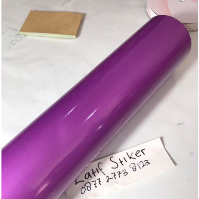 SKOTLET STIKER UNGU METALLIC CANDY STICKER GLOSSY METALLIC CANDY PURPLE SCOTLITE UNGU CANDY