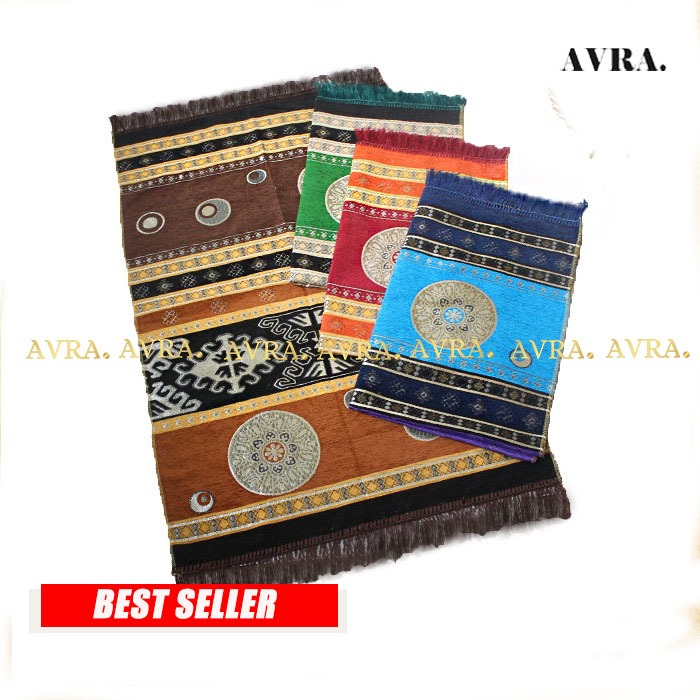 Sajadah Travel Anti Slip Sejadah Travelling Tebal Dan Empuk Bulu Polos Motif Premium