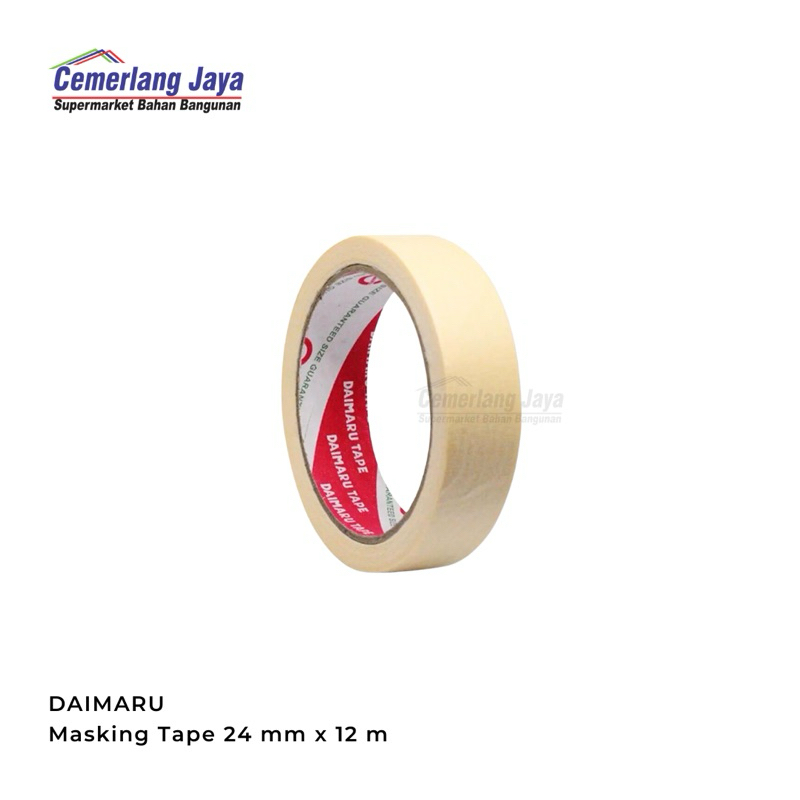 

DAIMARU Masking Tape | Lakban Kertas 24 mm x 12 m