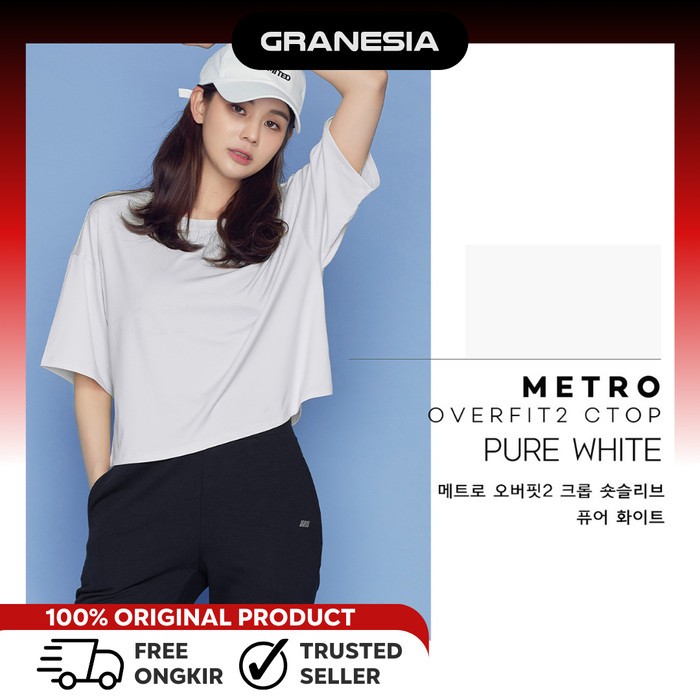 STL Metro Bio OverFit Crop Short Sleeve STLT77|Baju Olahraga Wanita