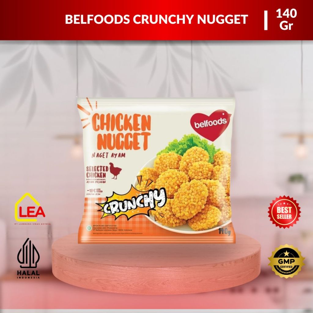 

Belfoods Crunchy Nugget 140gr / Nuget Ayam Renyah