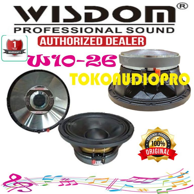 Speaker Wisdom W1026 Speaker Component  w-1026  W10-26