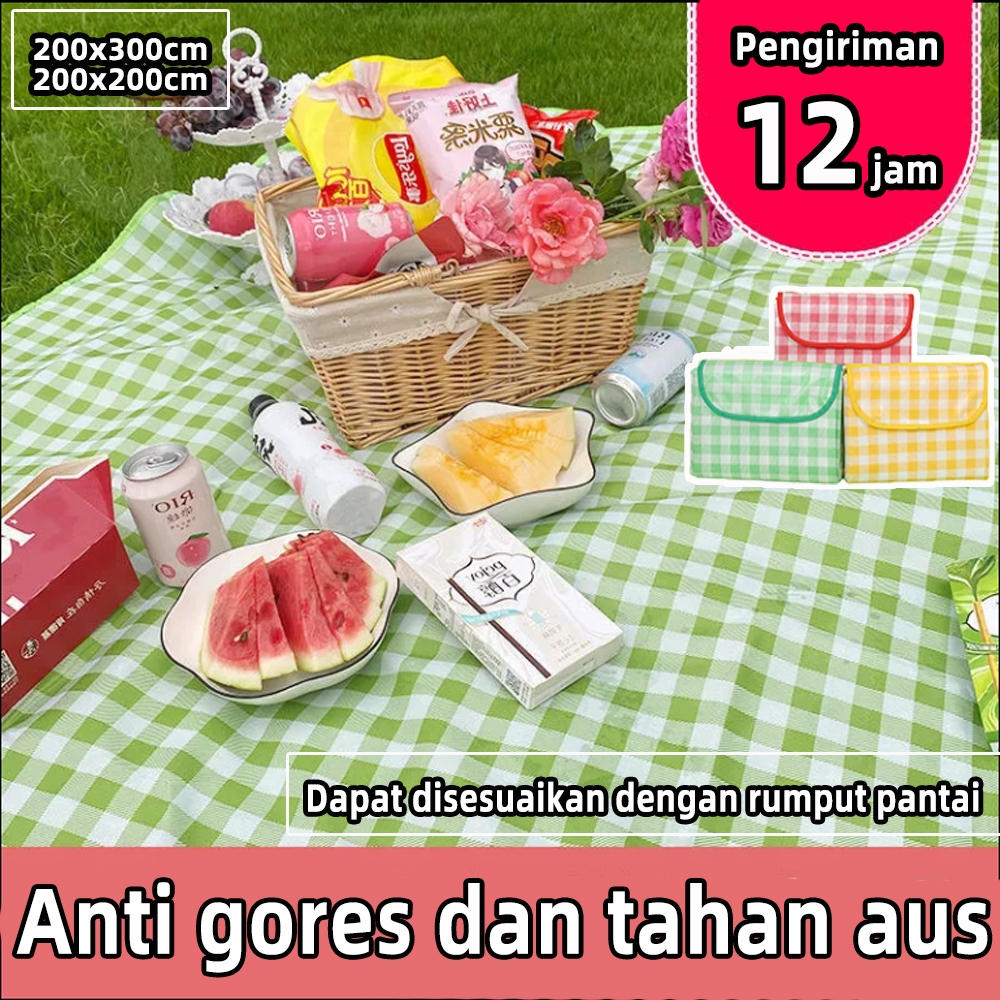 【spot】karpet piknik polos piknik tikar piknik aesthetic tikar lipat piknik waterproof