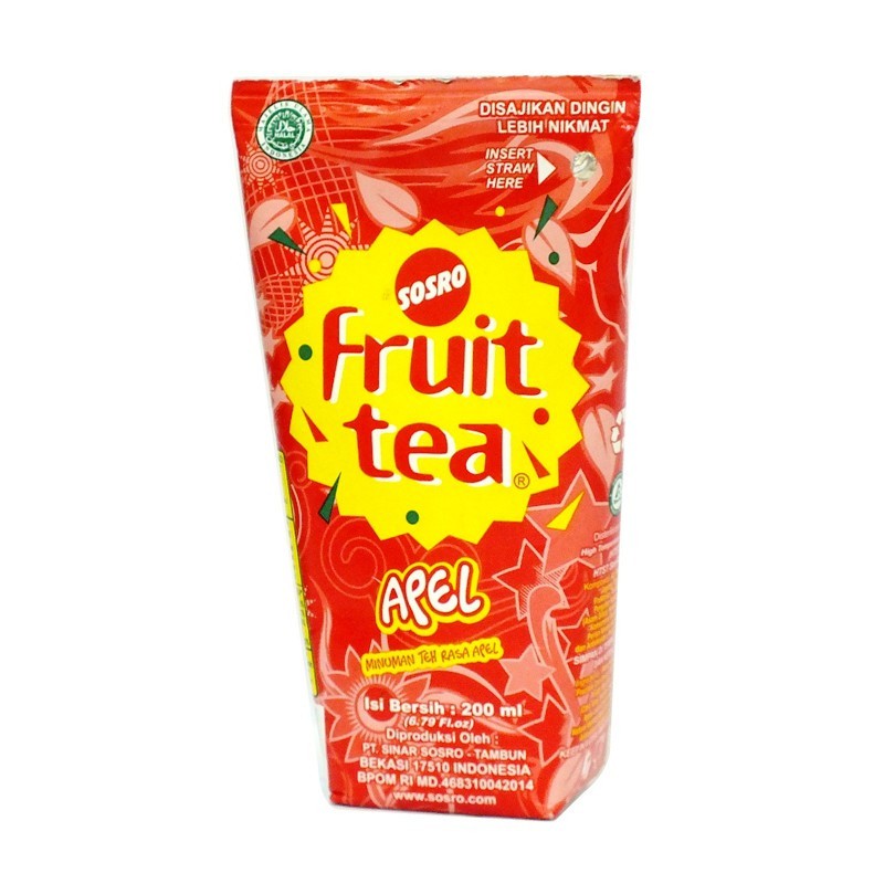 

Fruit Tea Pouch 200ml - Minuman teh nikmat enak