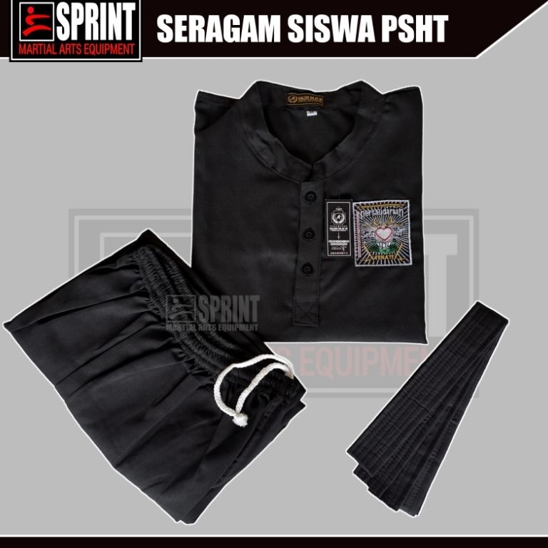 KODE F94L Sakral Siswa PSHT Benik 3  Baju Seragam Latihan Siswa Pencak Silat PSHT Model Kancing