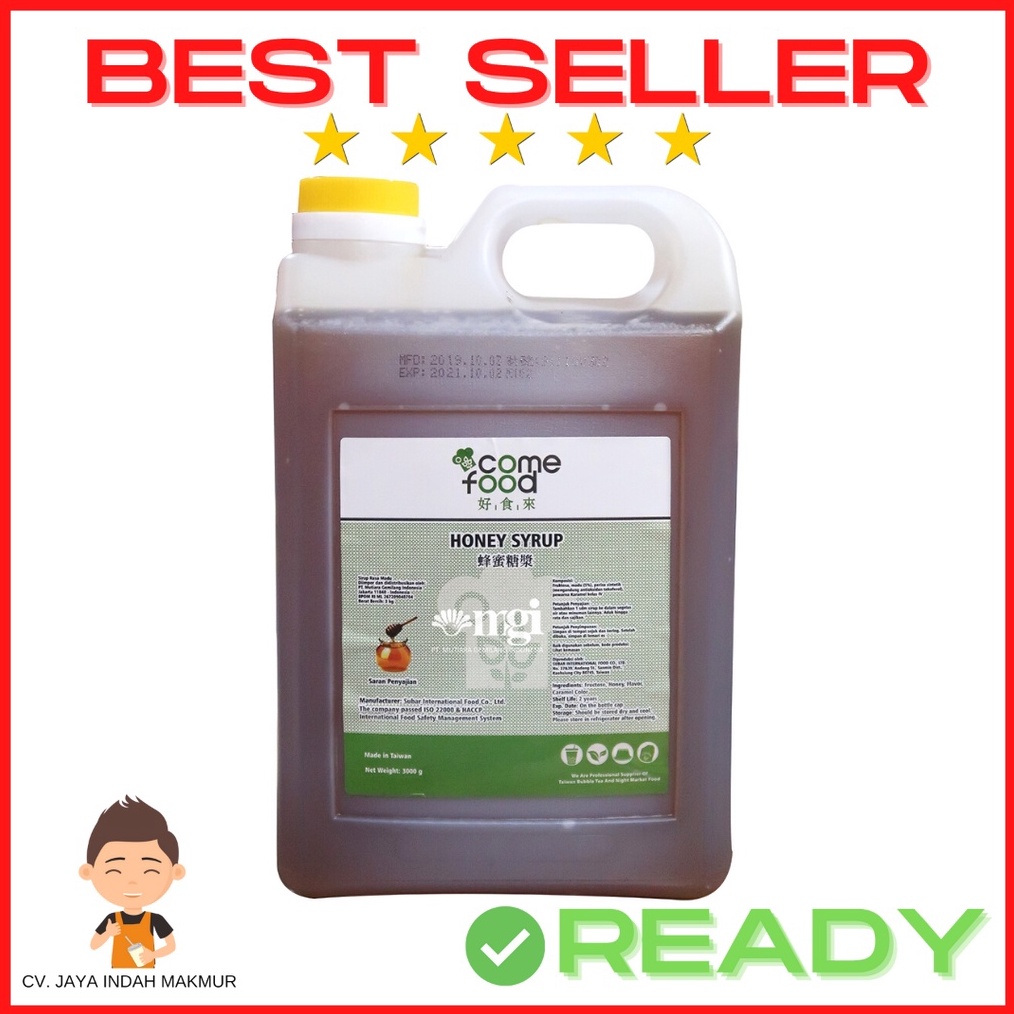

HATI HATI BARANG Honey Syrup Come Food Sirup Madu Juice Concentrate 3 KG Taiwan