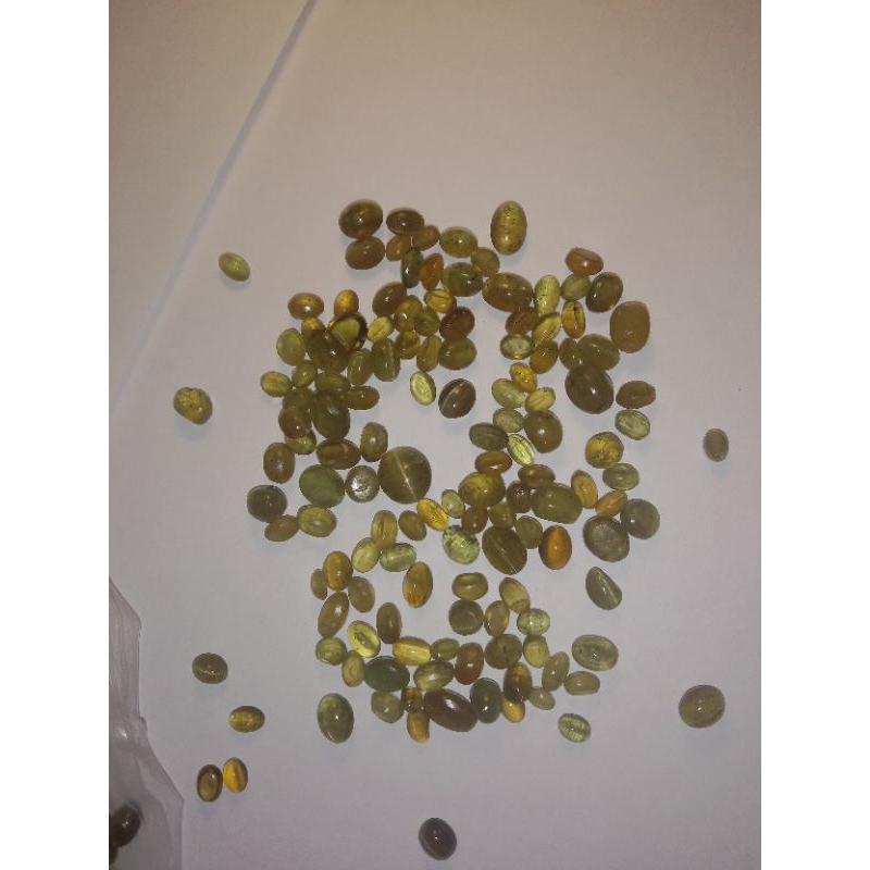 Apatite cats eye dari India.