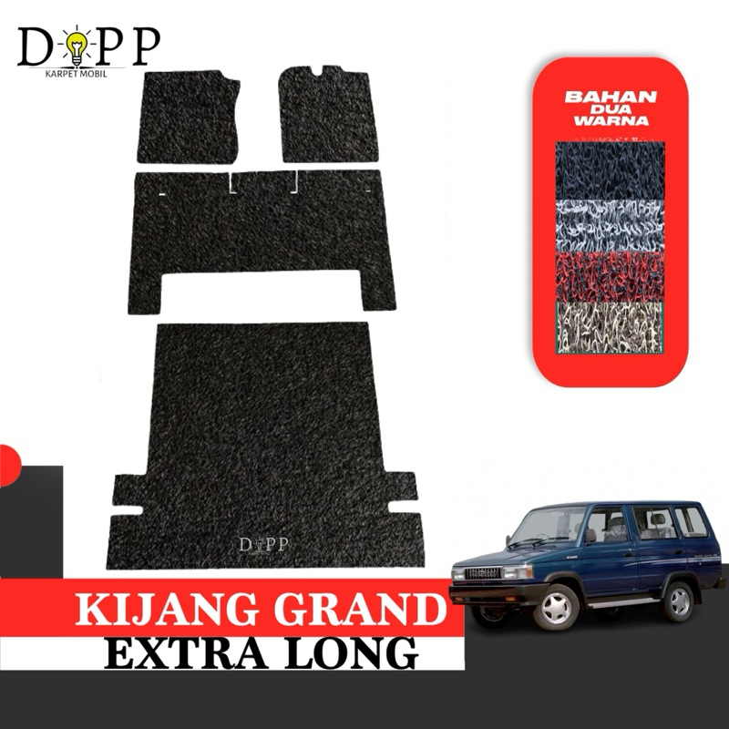 Karpet Mobil Kijang Grand Extra Long / Karpet Mobil Mie Bihun Toyota Kijang Grand Extra Long Bahan P