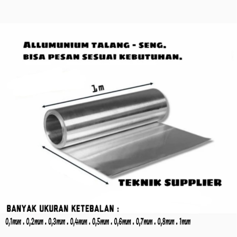 seng aluminium 0.2 mm/plat aluminium 0.2 mm anti karat