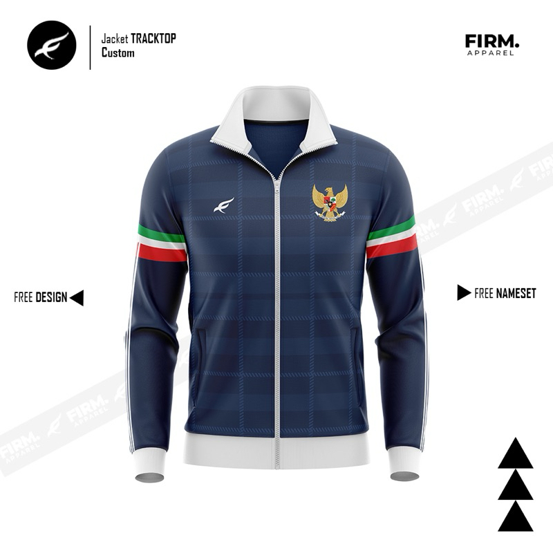 jaket custom desain sendiri gratis tambah nama logo sponsor / Jaket tracktop tim komunitas sepakbola