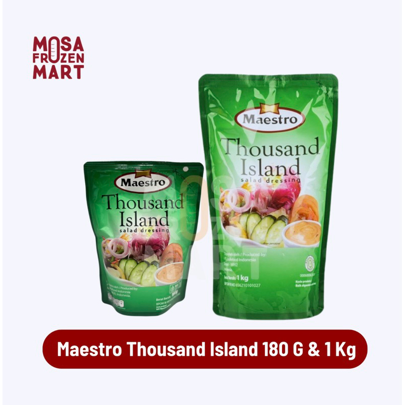 

Maestro Thousand Island 180 G & 1 Kg Salad Dressing | Mayones