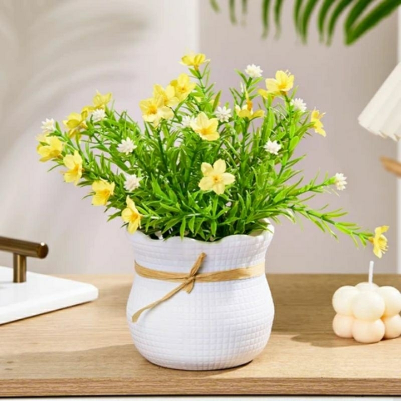 Greenleaf pot bunga minimalis untuk meja dan ruangan