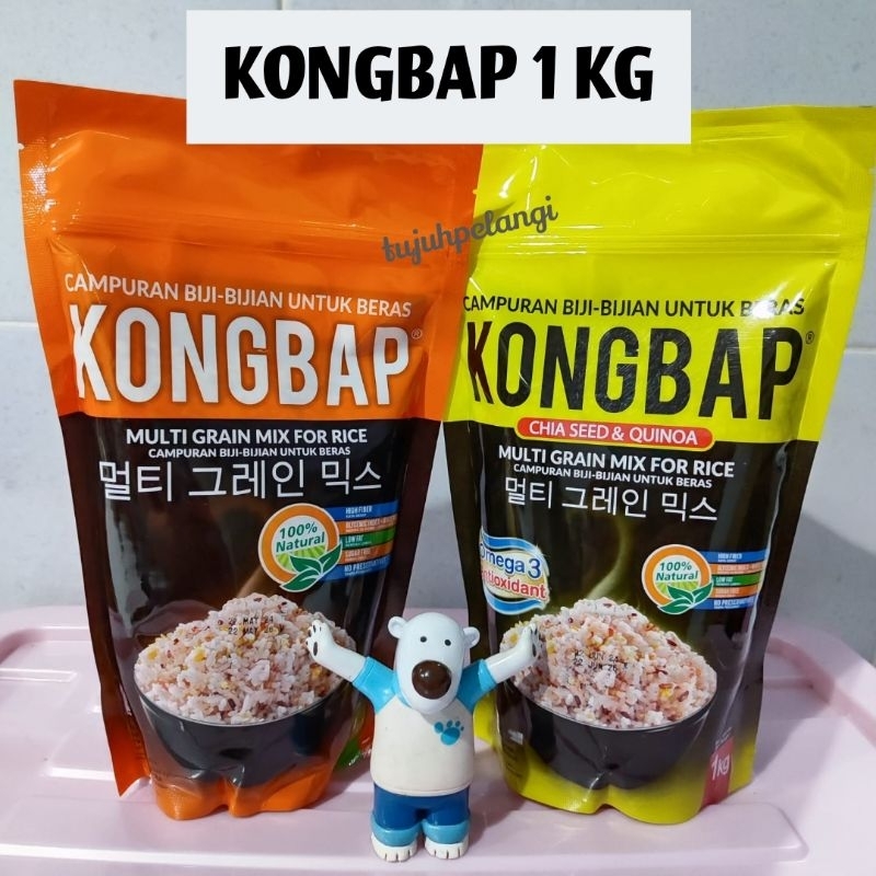 

KONGBAP Multigrain Mix - Campuran Biji-bijian Untuk Beras - Beras Sehat Korea Halal, Beras Diet, Diabetes - 1Kg