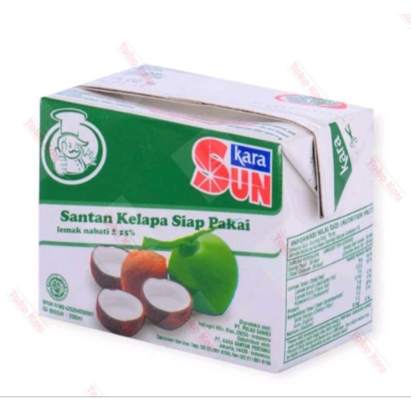 

(PAK D MAN) Santan Sun Kara 200ml Santan Instan
