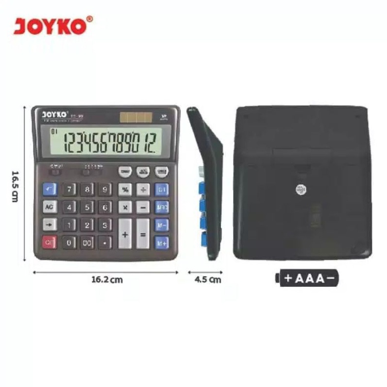 

BIG PROMO Kalkulator CC3 Joyko 12 Digits Electronic Calculator Big Display