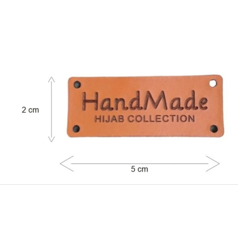 

label kulit sapi asli murahh custom logo