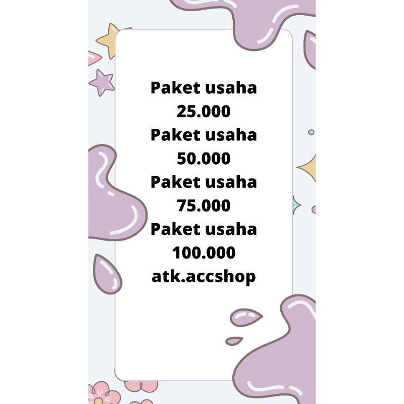 

Paket bebas pilih atk&acc murah meriah