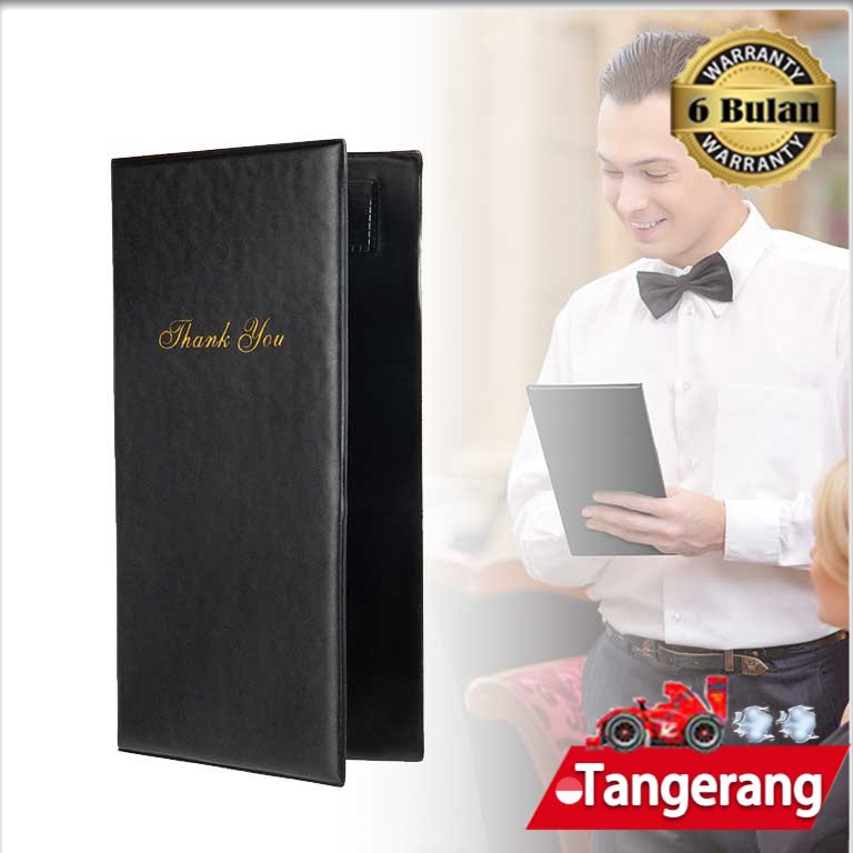 

KODE F6E5 Bill Cover Restoran Kualitas Tinggi Bill Holder Cover Bill Bill Resto Hitam