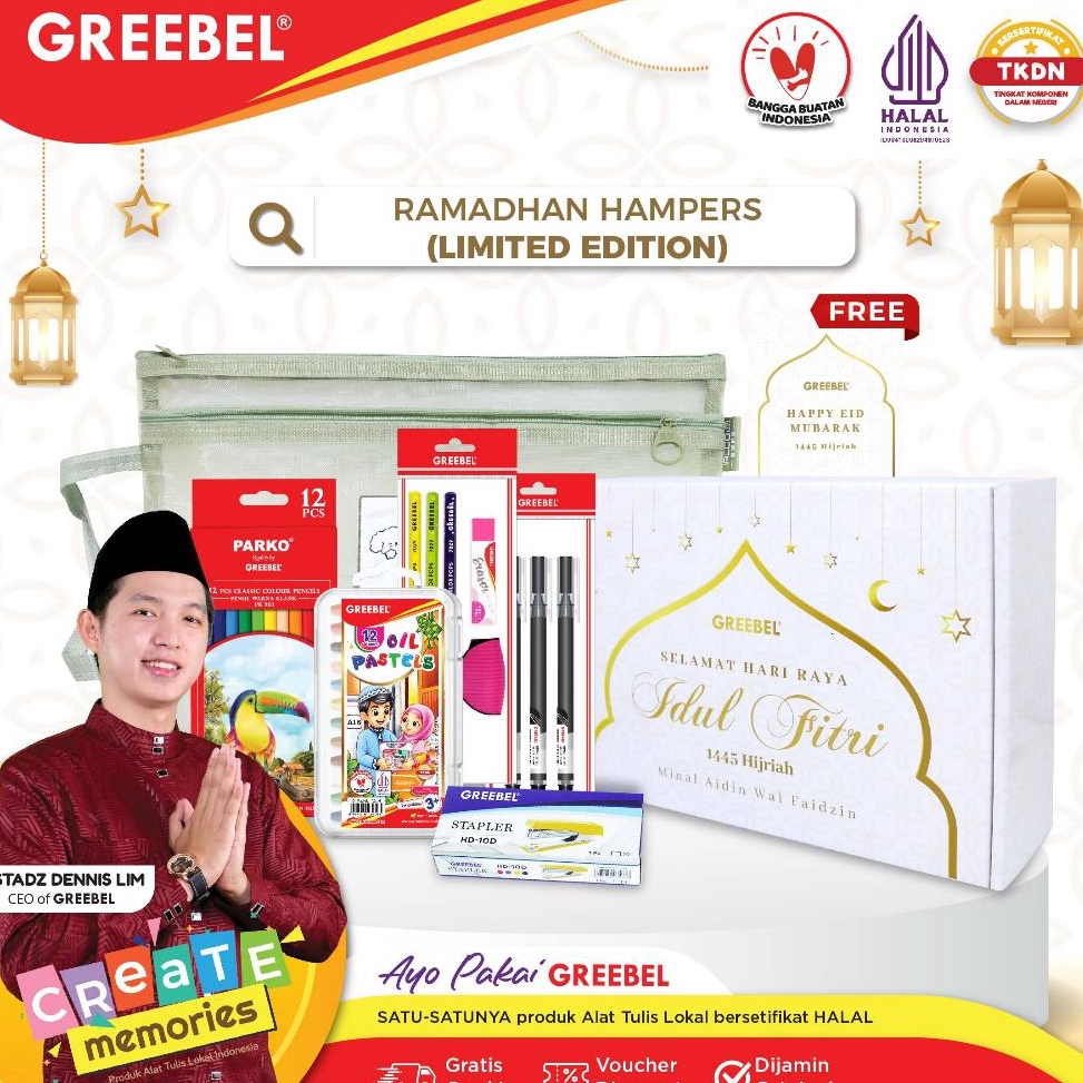 

GREEBEL Hampers Ramadhan Limited Edition Alat tulis Alat Mewarnai h L3O8