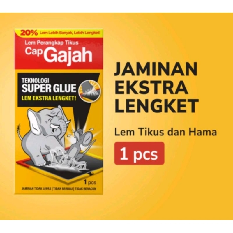 Cap Gajah Lem Perangkap Tikus Dan Hama