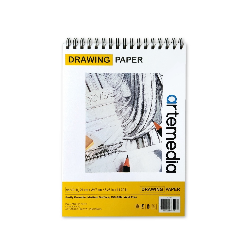 

KODE L5G4 Artemedia Drawing Paper Book A4 Wire Bound Sketchbook