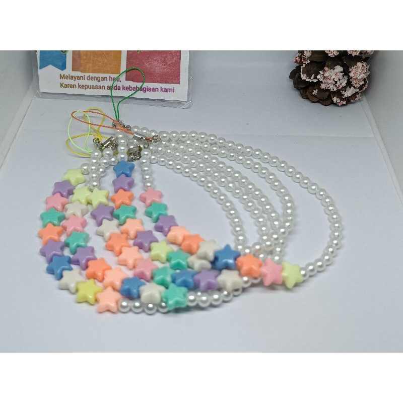 Tali manik manik Gantungan HP nama Gantungan Hp Aesthetic Gantungan Hp manik manik tali hp tali lany