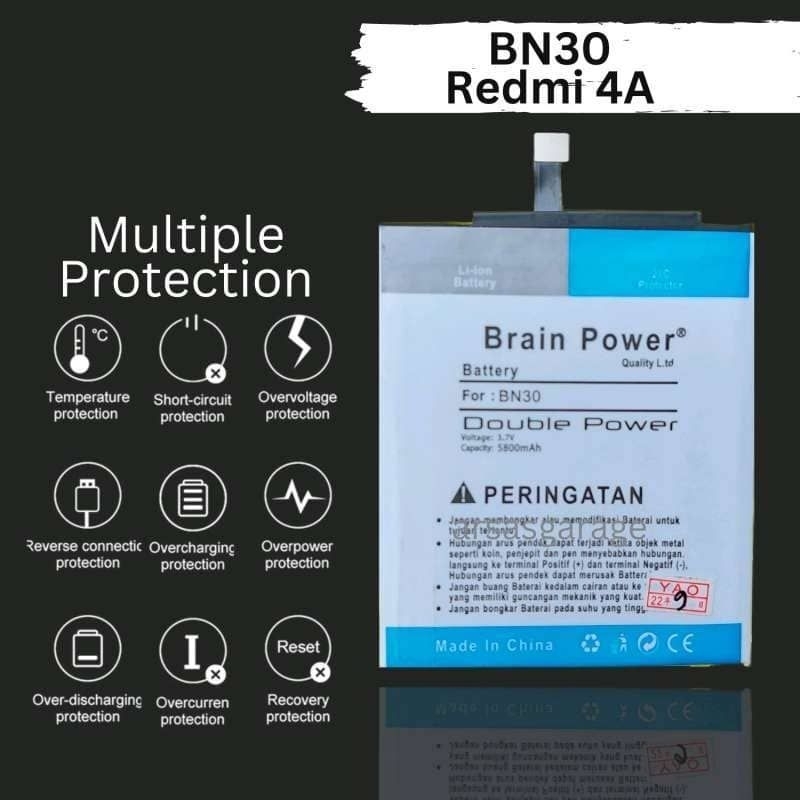 Baterai Batre BN30 Double power Xiaomi Redmi 4A Brain Power BN30