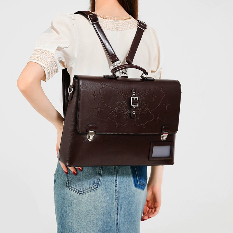 Tas Laptop 16 inch Tas Sekolah Kuliah Tas Leather