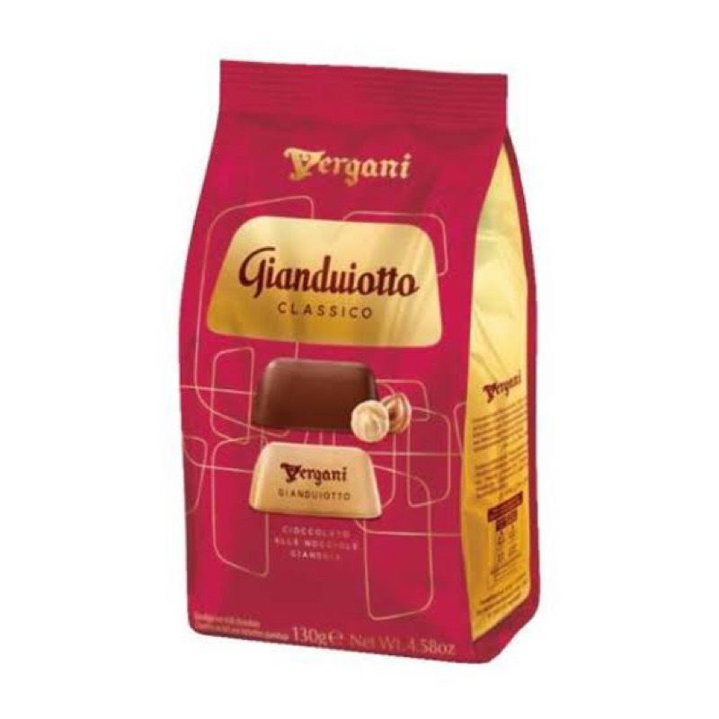

Vergani gianduiotti chocolate - Italian chocolate 130gr - coklat italia - coklat import