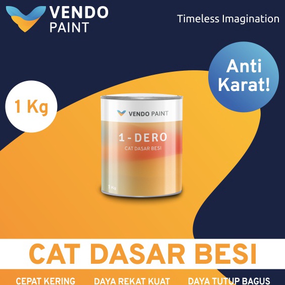 

KODE D9L2 Vendopaint Cat Dasar Besi Cat Meni Besi 1DERO 1 kg Ekonomis Murah