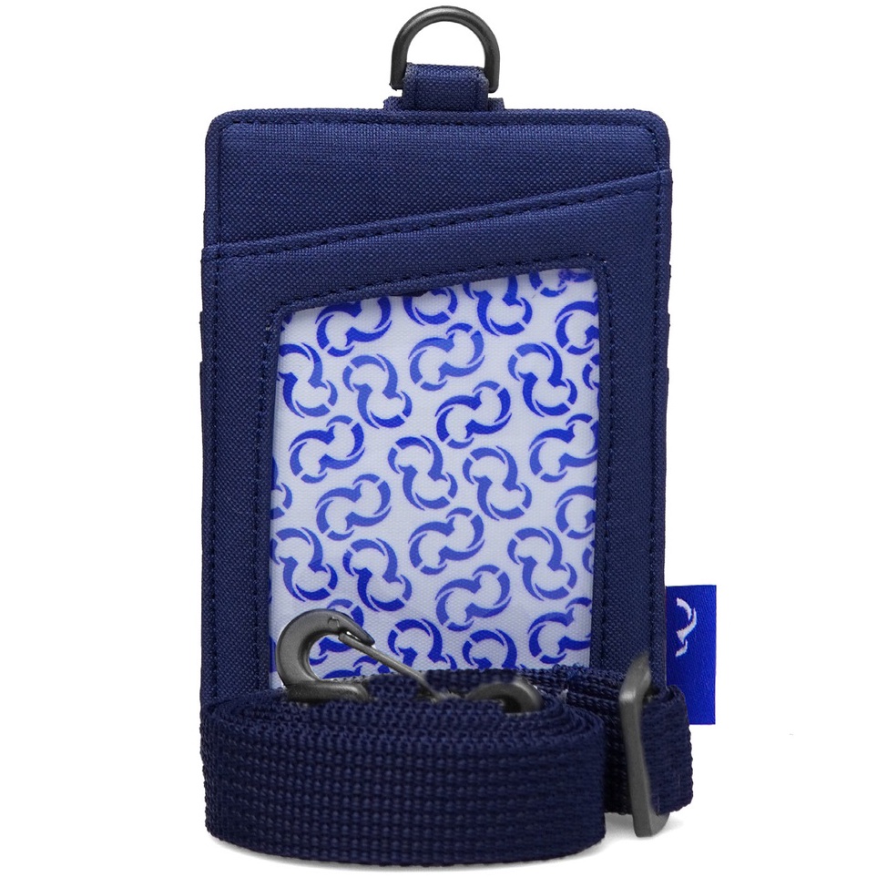 

KODE R2E4 Wallts Exon Navy Lanyard Name Tag Id Card Pria Wanita