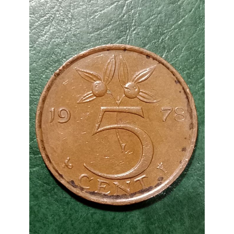Koin Nederland 5 Cent Juliana Tahun 1978