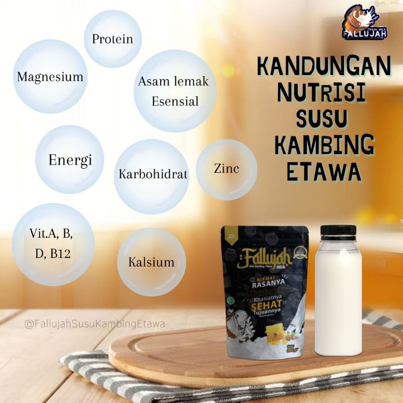 

Fallujah Susu Kambing Etawa Varian Madu