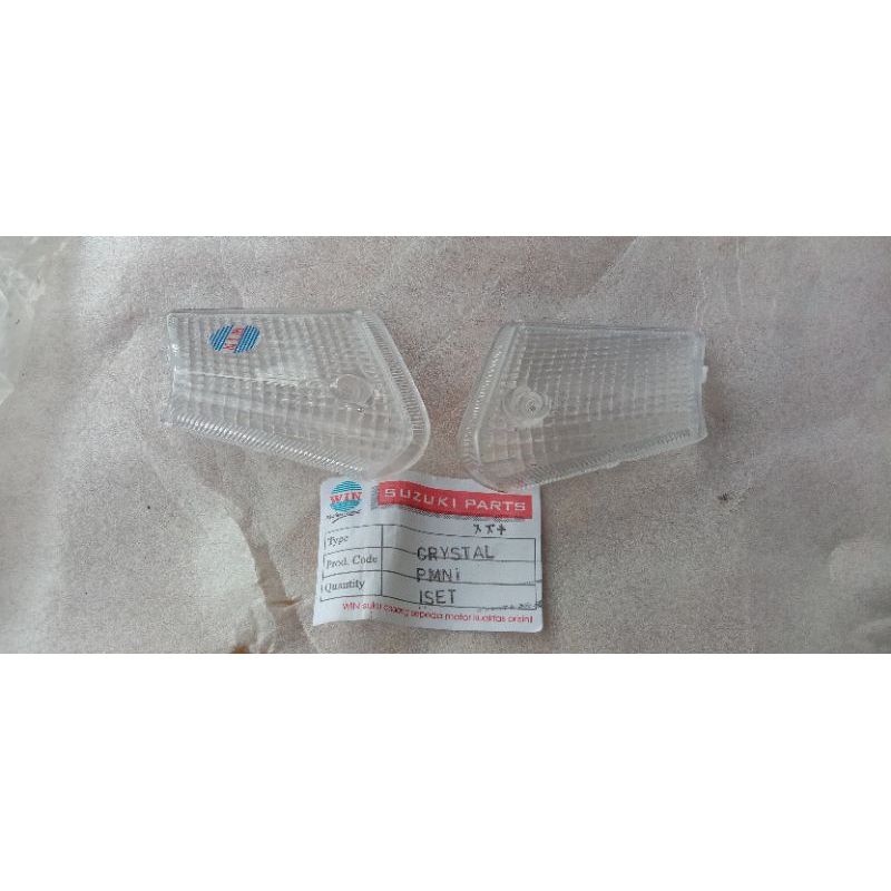 mika sen mika sein depan mika riting depan set Suzuki Crystal crystal tune bening non original NOS