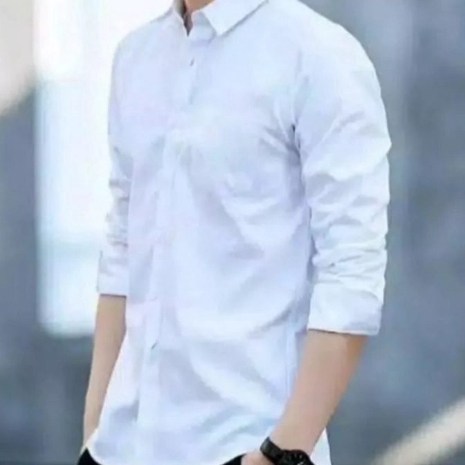 HJ6 Kuzaid PROMO COD PUTIH KANCING PUTIH Kemeja Pria Lengan Panjang Sage Green Soft Green Hitam AbuA