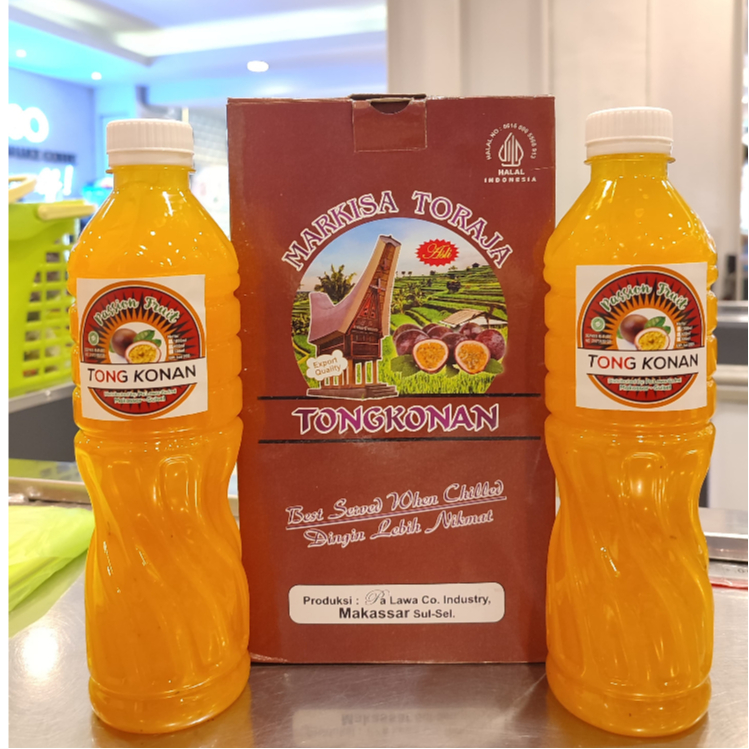 

Sirup Markisa Toraja Tongkonan Oleh Oleh Khas Makassar 2 botol 600ml