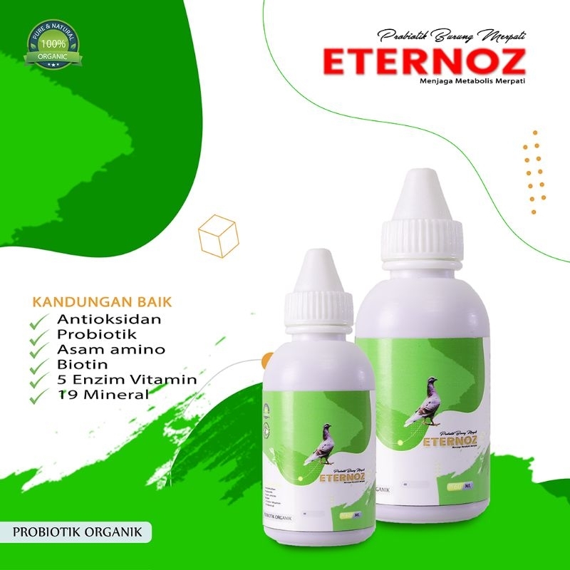 Eternoz probiotik organic untuk metabolis merpati