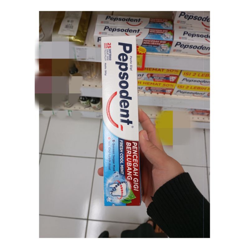 PEPSODENT PASTA GIGI FRESH COOL MINT / HERBAL 190GR / PEPSODENT CENTER FRESH 160GR