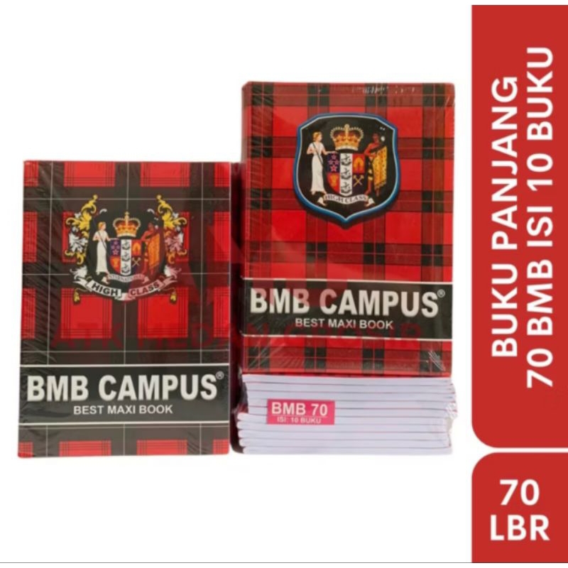 

Buku Tulis BMB Boxy 70lembar isi 10buku