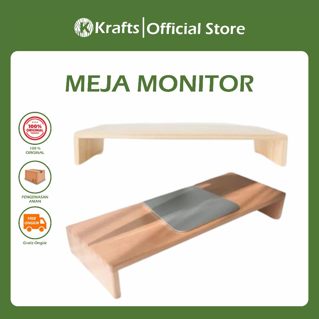 [ KRAFTS ] Stand Monitor | Dudukan Komputer | Meja Monitor Komputer