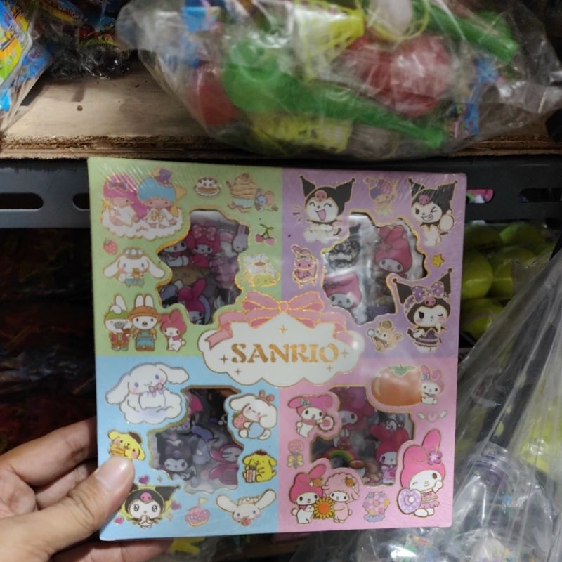 

100 pcs stiker sanrio viral, stiker box rendom sesuai stok