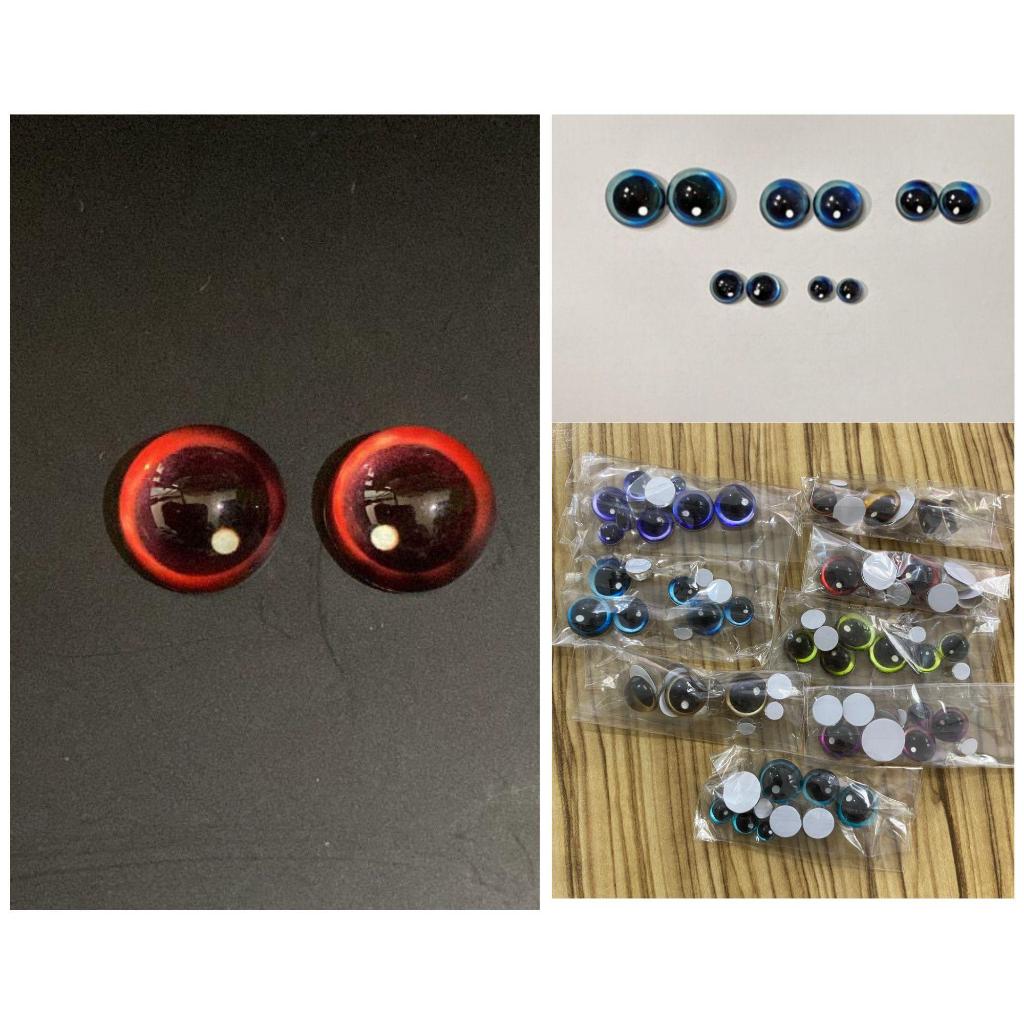 ISI 8 PCS ATAU 4 PASANG BOLA MATA BONEKA EYEBALL EYECHIP DOLL BJD FIGURE CLAY CABOCHON PREMIUM