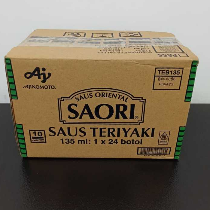 

SAORI Saus Teriyaki Oriental Botol / Karton 135ml ( 1x24 botol )